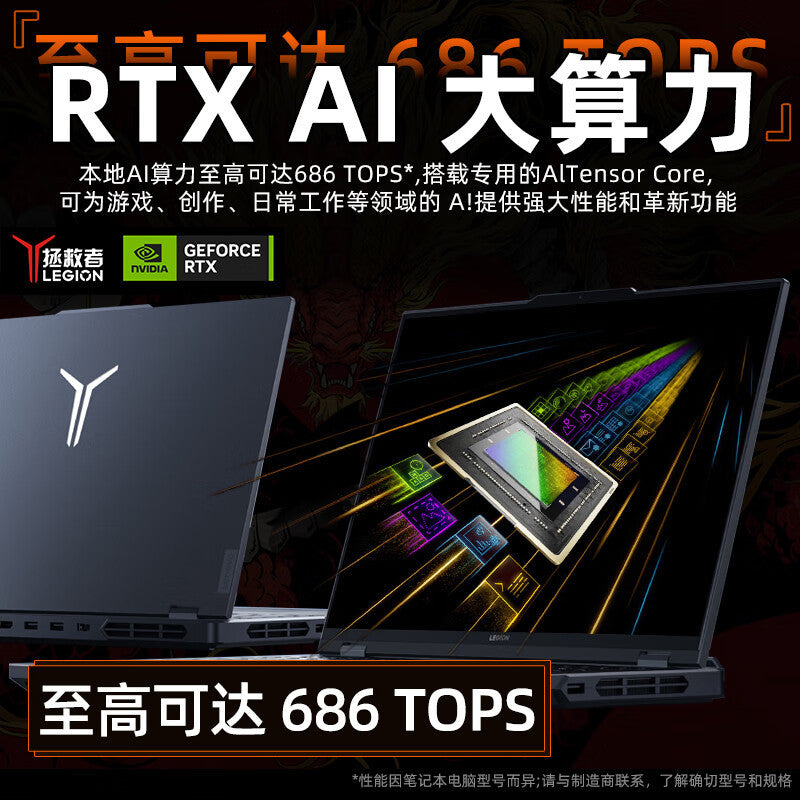 Lenovo Saver R9000P Electronic Competition Game Notebook Computer (R9-7945HX)2024 Full Blood Edition