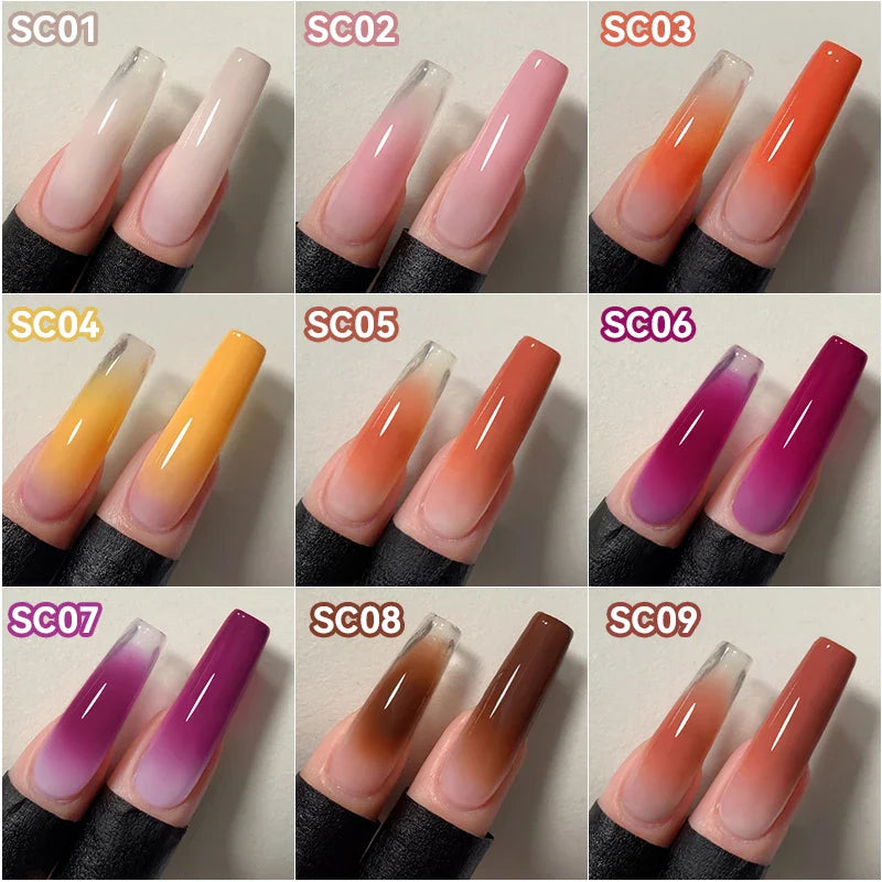 UR SUGAR 9 Colors Gradient Painting Gel Nail Art Gradient Color DIY