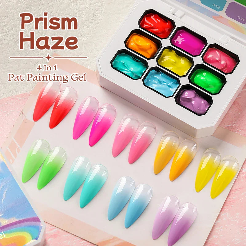 UR SUGAR 9 Colors Gradient Painting Gel Nail Art Gradient Color DIY