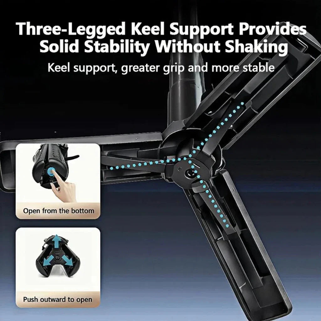 4-in-1 Multifunctional Magnetic mini Selfie Stick with 360° Rotation