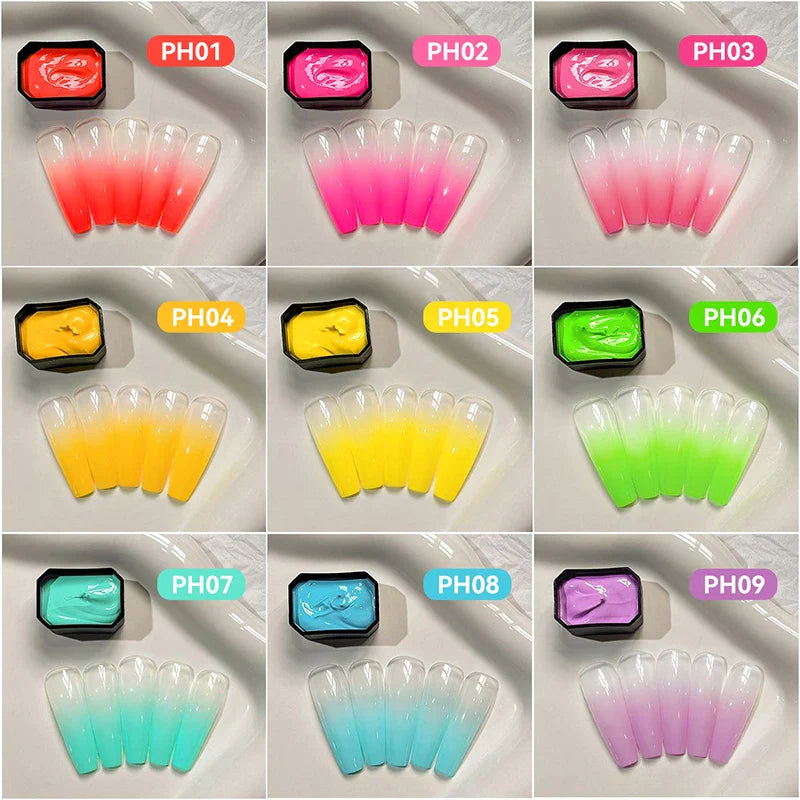 UR SUGAR 9 Colors Gradient Painting Gel Nail Art Gradient Color DIY